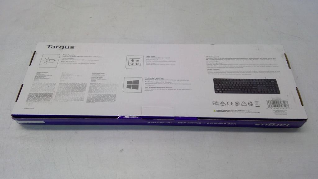 (NEW) LOT OF3 Targus MODEL:AKB600 USB Wired Keyboard SKU:AKB30US