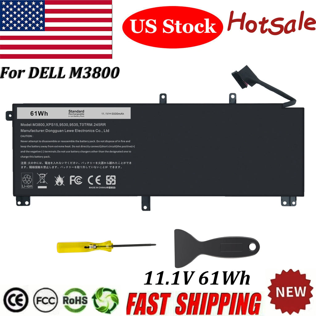 61WH T0TRM H76MV Battery For Dell Precision M3800 XPS 15 9530 9535 P31F 245RR
