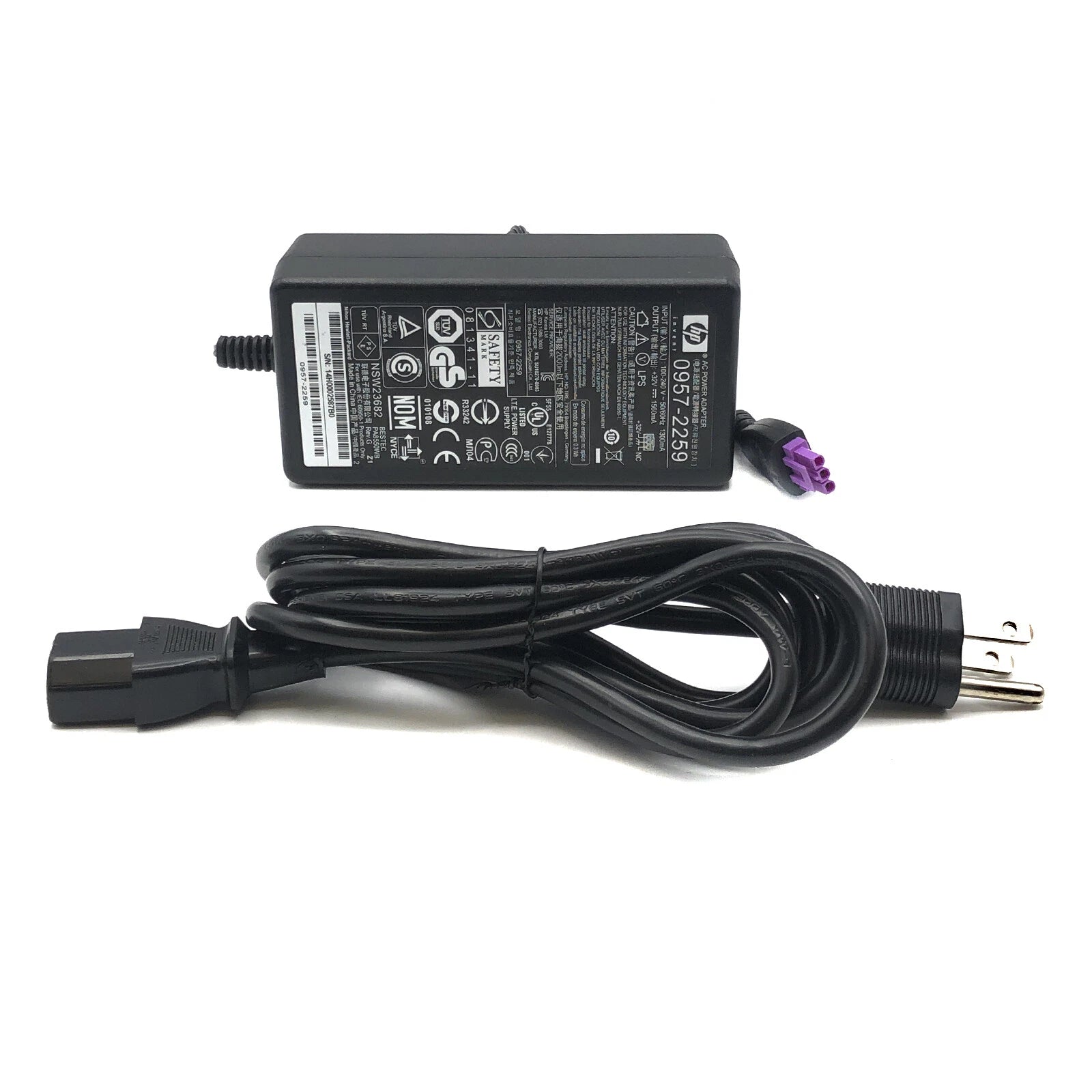 NEW Authentic HP AC DC Adapter 0957-2259 32V 1560mA 3 pin Plug Charger OEM