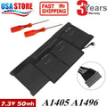 Battery For Macbook Air 13" A1369 2011 A1466 2012, 2013-2017 A1405 A1496 Laptop