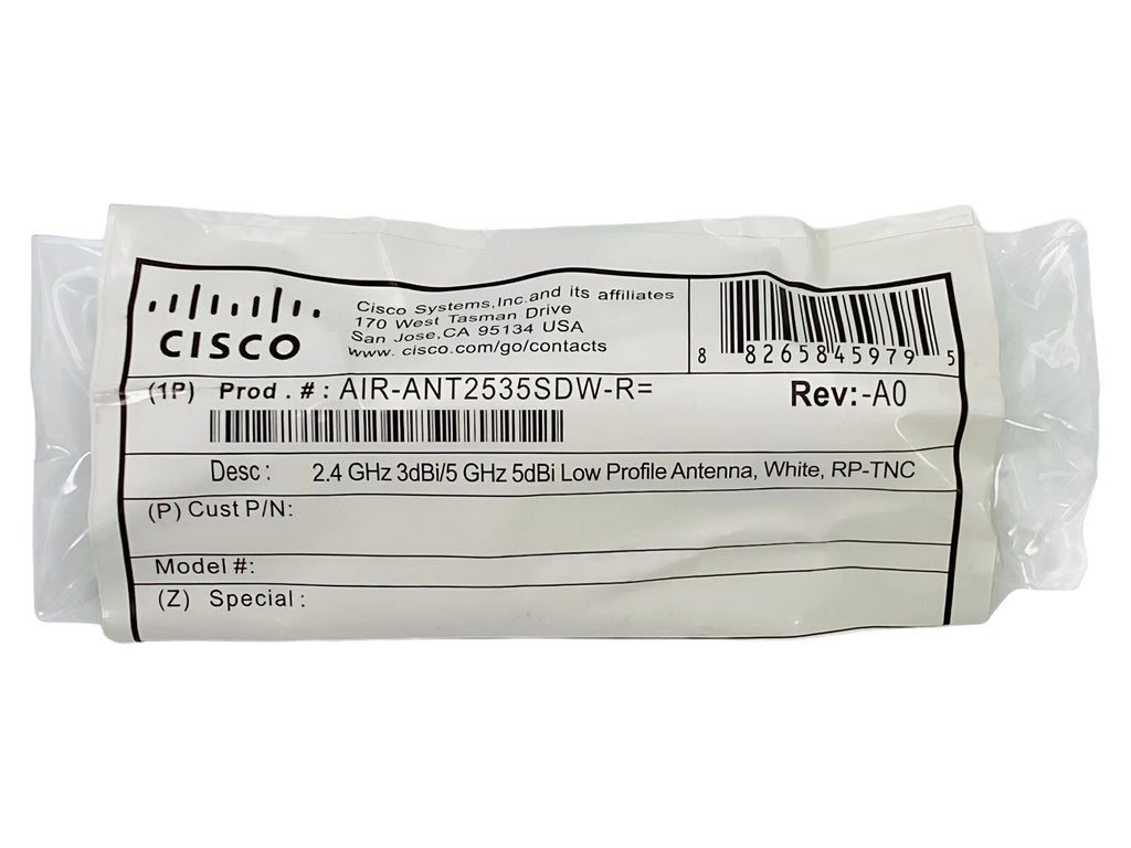 NEW Cisco Aironet Short Dual-Band Omni AIR-ANT2535SDW-R Antenna