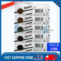 100 Pack Fresh Energizer ECR 2025 CR 2025 Lithium 3V Coin Cell Battery CR2025