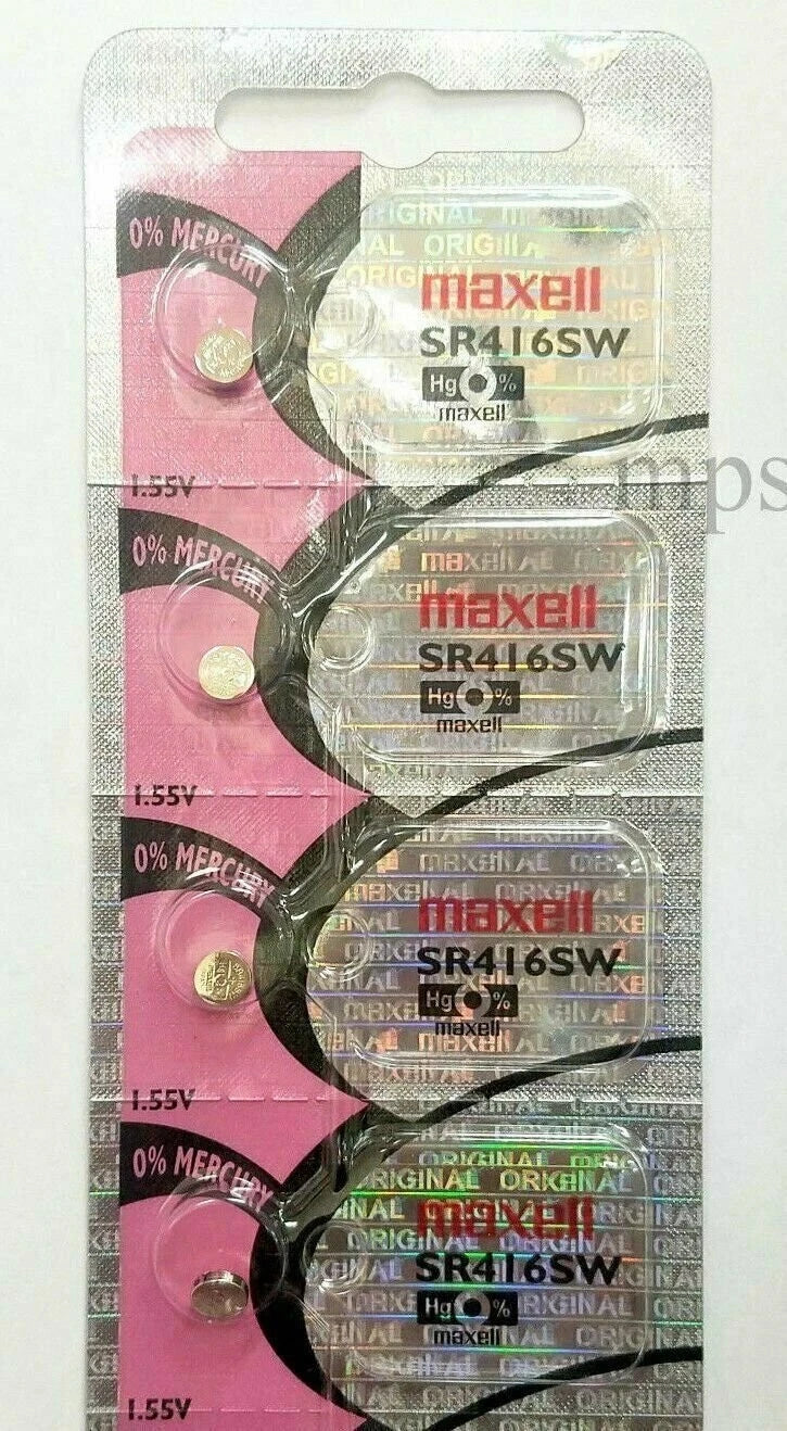 Maxell Silver Oxide 337 Battery For Watch Batteries x 4