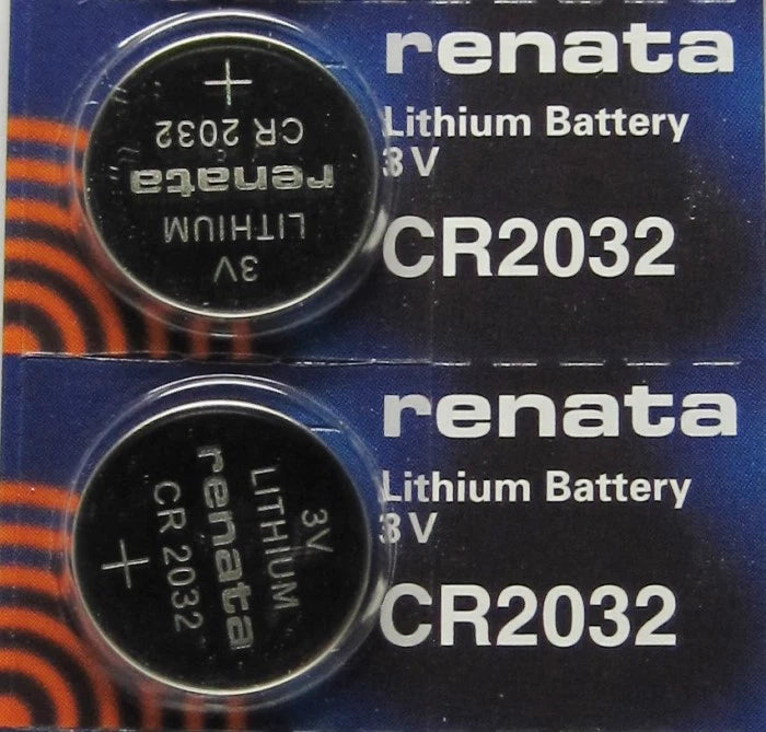 2 Pieces Renata CR2032 CR 2032 3 Volt Lithium Battery