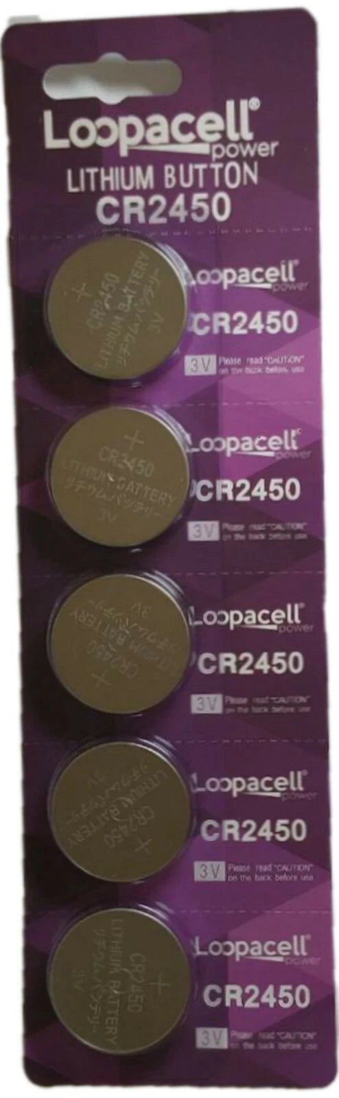 250 pcs CR2450 CR 2450 3v Lithium Batteries Button Cell Loopacell USA Fast Ship