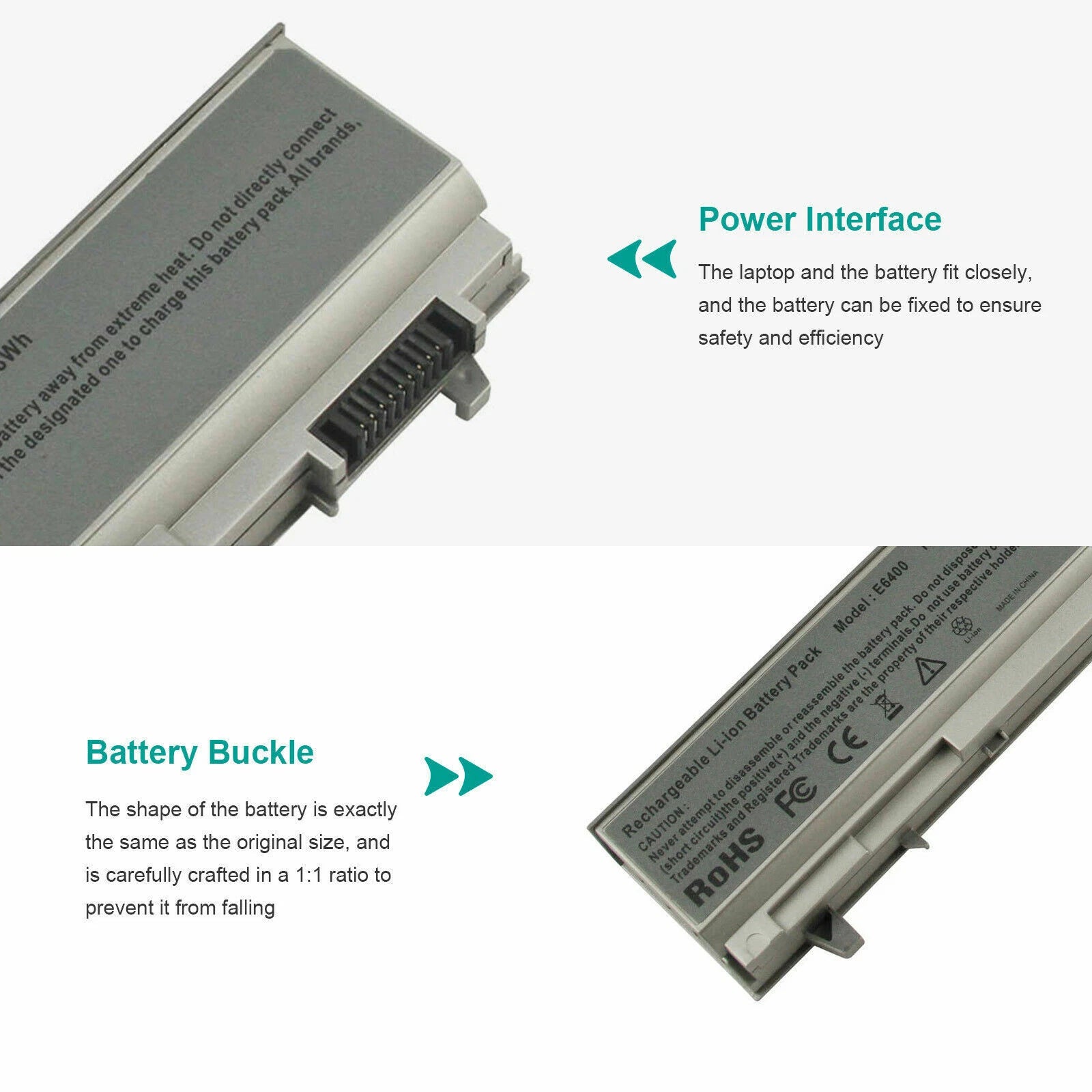 6/9Cell E6400 Battery for Latitude E6410 E6500 E6510 PT434 MP303 4M529 W1193