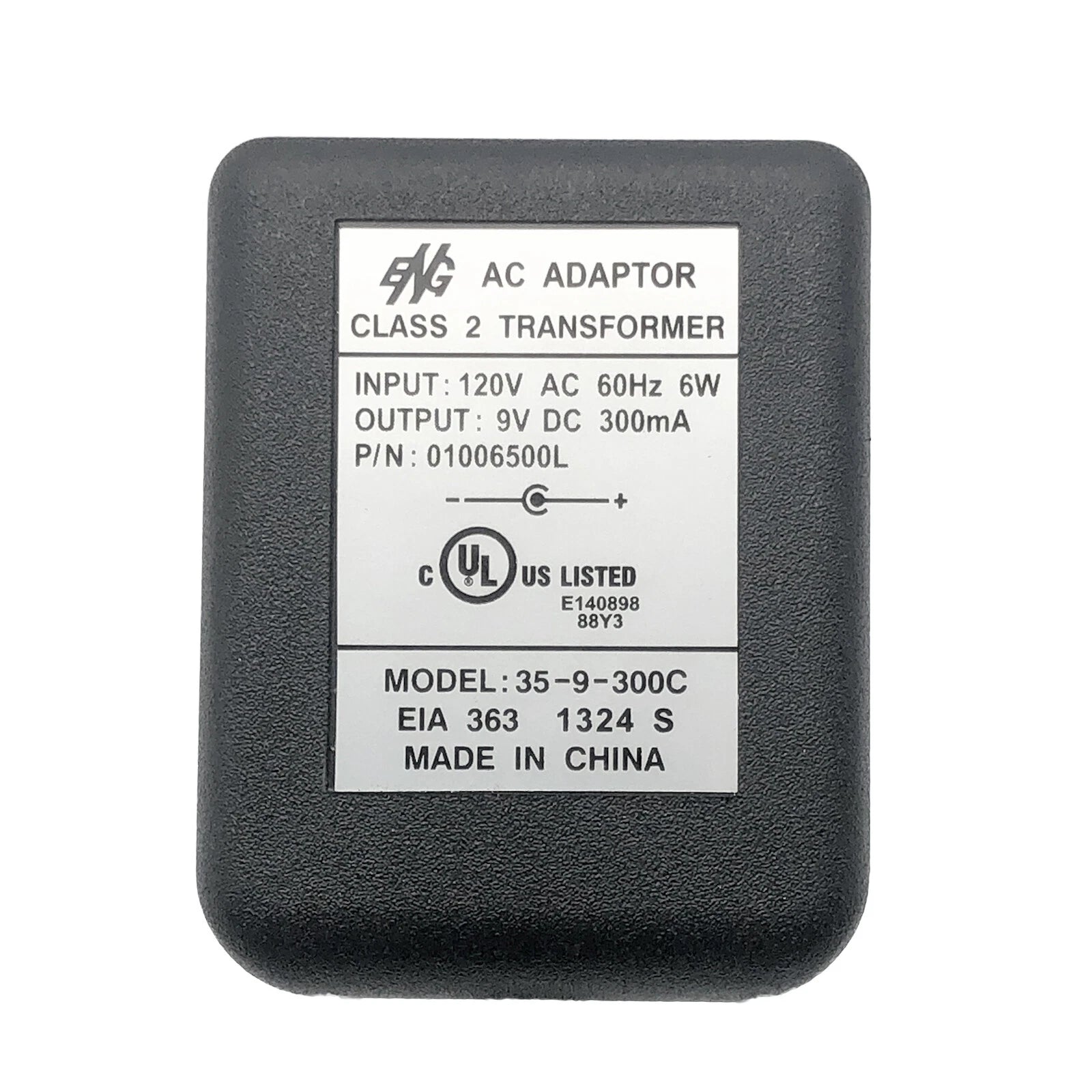 NEW Genuine ENG 35-9-300C Class 2 Transformer AC/DC Power Adapter 9V 300mA