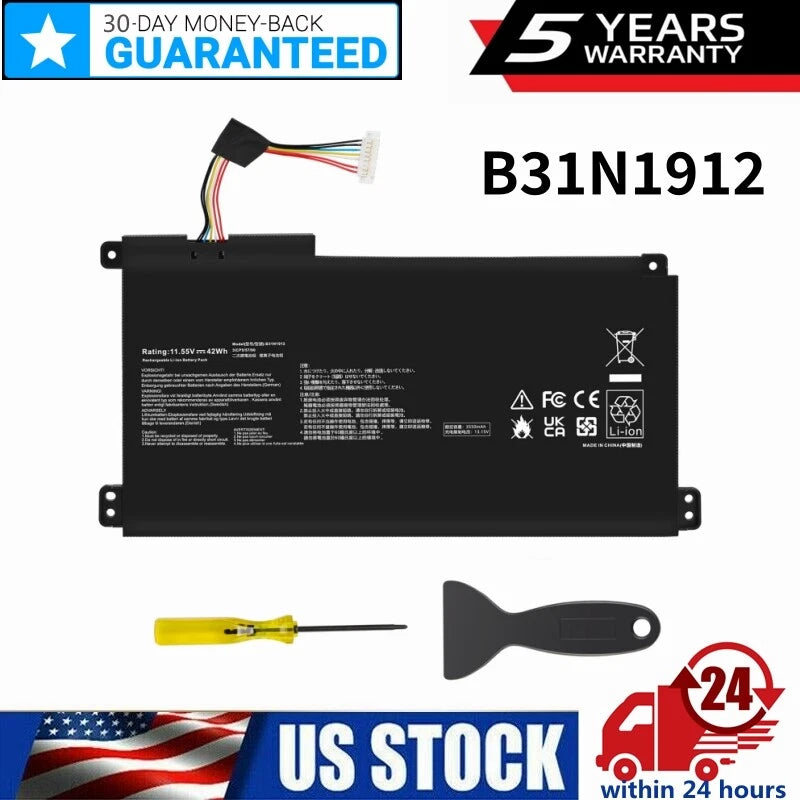 ?B31N1912 Battery For ASUS VivoBook 14 E410MA L410MA E410KA E510MA E510KA 42Wh