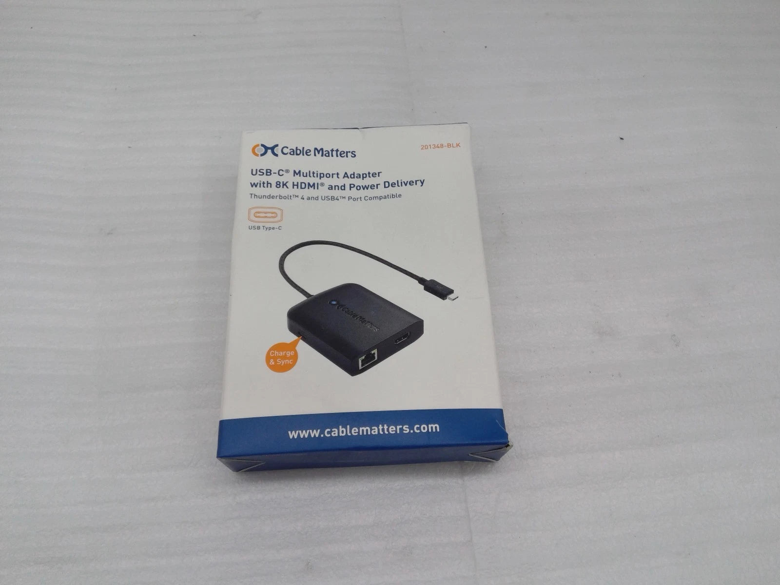 Cable Matters USB-C multiport adapter with 8K HDMI & Power Delivery 201348-BLK