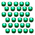 30 Pack Green Submersible Waterproof Underwater Battery LED Tea Light Wedding