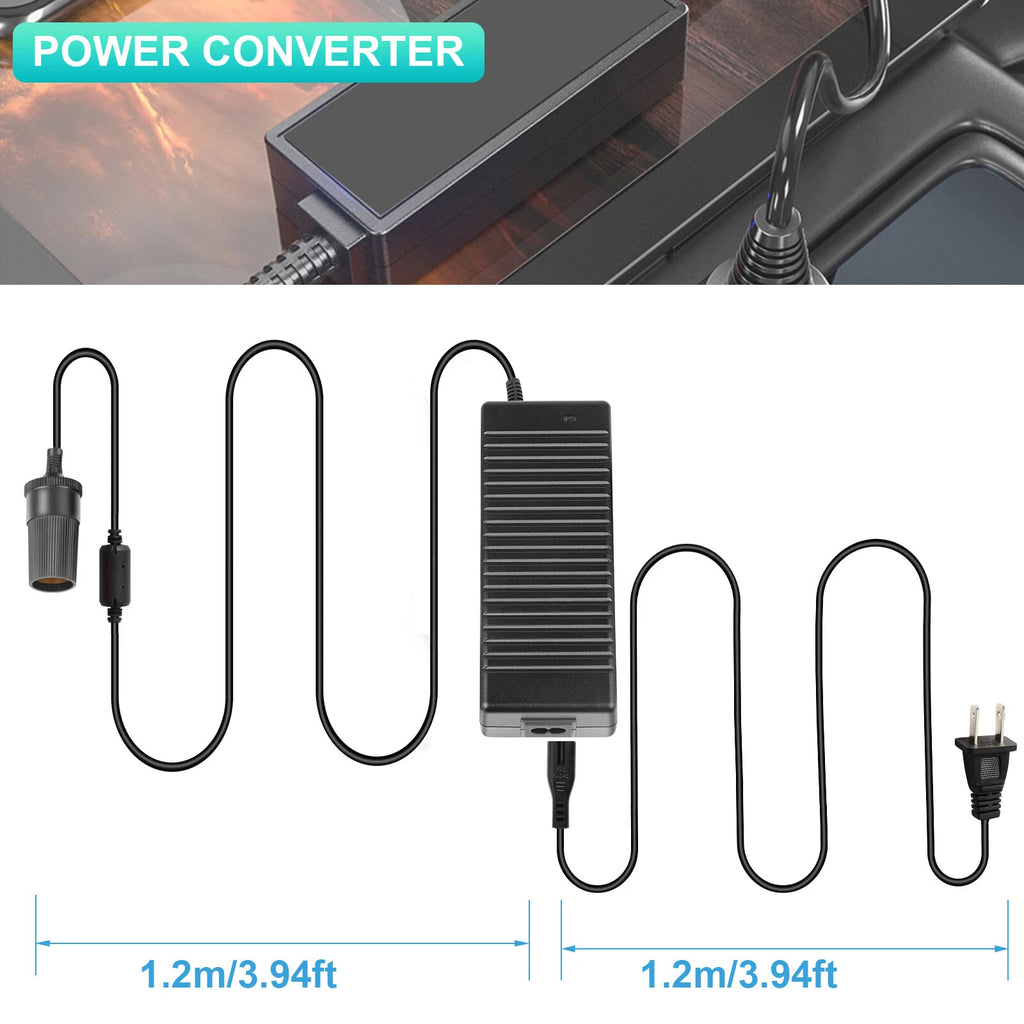12V 120W AC to DC Power Adapter Converter Car Cigarette Lighter Socket Charger
