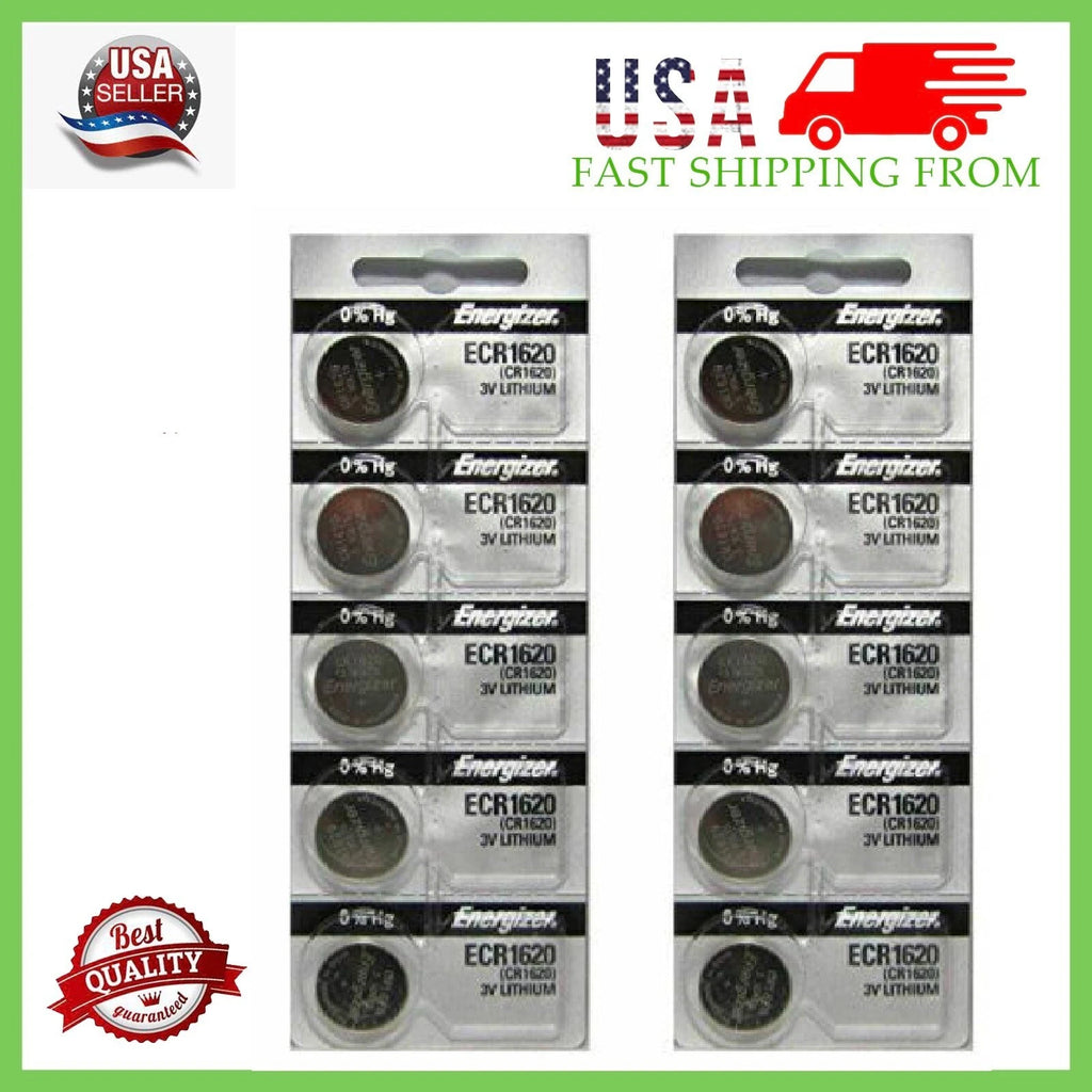 10 x Piece Fresh Stock Energizer CR1620 BATTERY 3V LITHIUM CR 1620 DL1620 BR1620