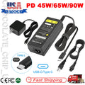 USB C TYPE C Power Adapter Charger ForLenovo Acer HP Apple Sony ASUS Dell Laptop
