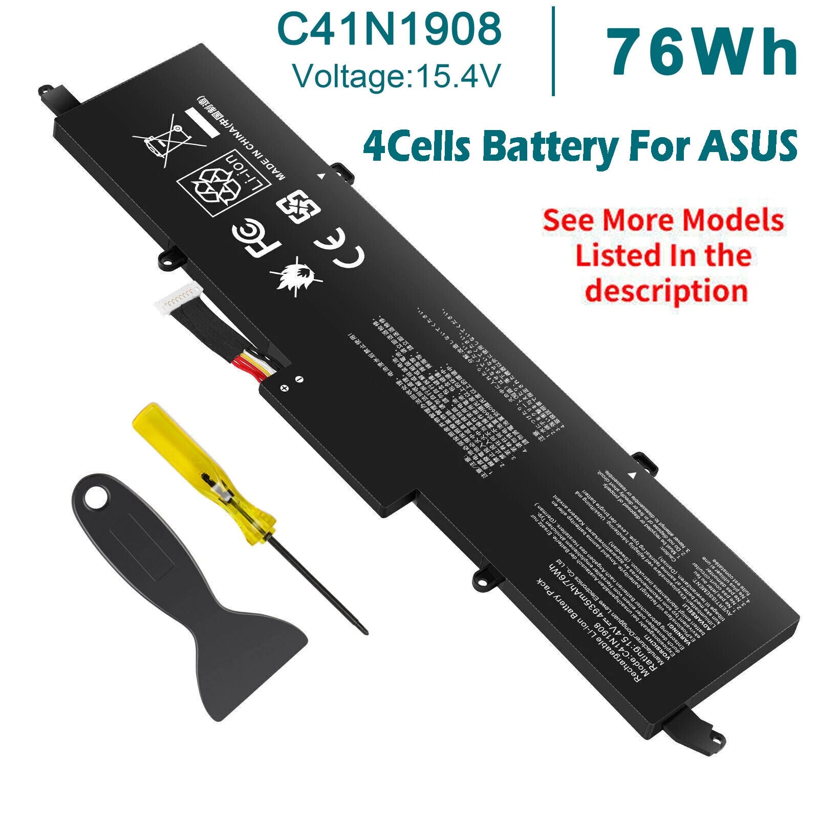 ?C41N1908 Battery For ASUS ROG Zephyrus G14 GA401 GA401I GA401IH 0B200-03610000?