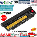 57++ Battery for Lenovo Thinkpad T440p T540p W540 W541 Notebook PC 9 Cells