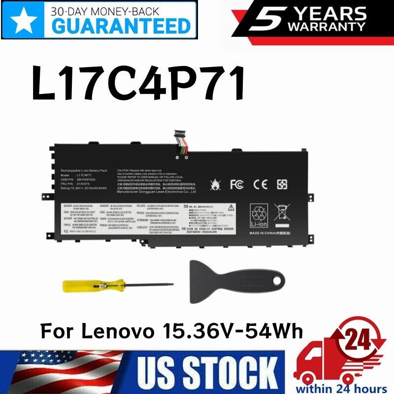54Wh L17M4P71 01AV475 L17C4P71 Battery For Lenovo ThinkPad X1 Yoga 3rd Gen 2018