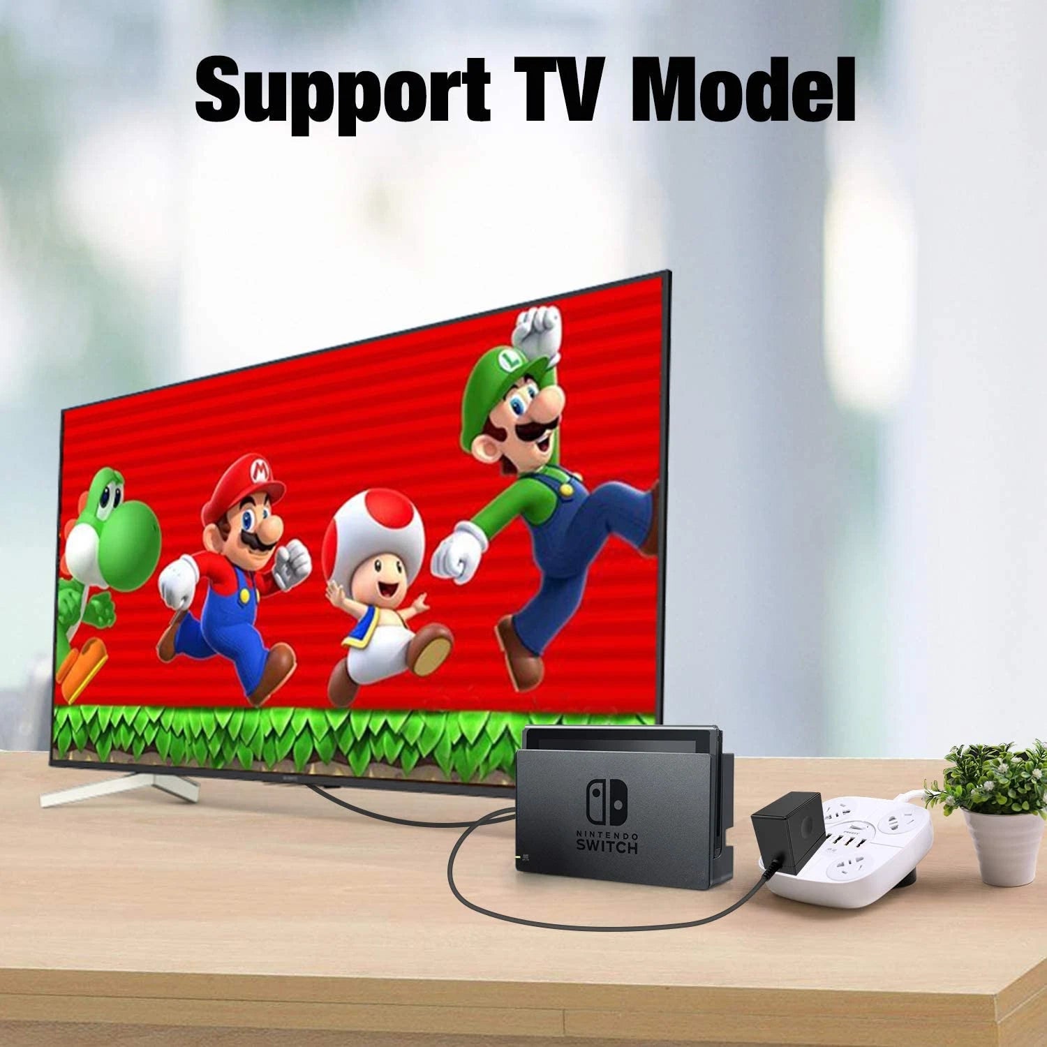 PWR For Nintendo Switch AC Power Supply Adapter Home Wall Travel Charger Cable