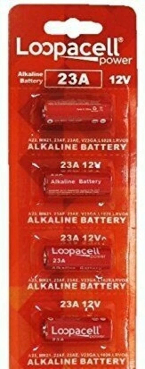 4 PCS FRESH LOOPACELL A23 23A/A23/E23A/GP23A/MN21 12V Alkaline Battery