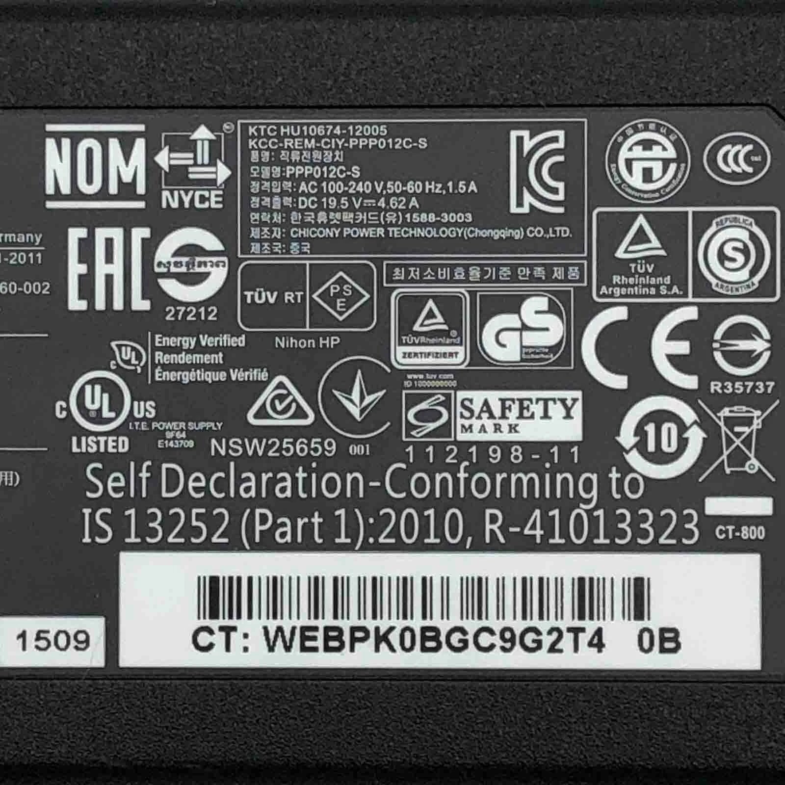 NEW Genuine HP 90W Power Adapter For Elite USB-C Dock Station G3 G4 HSTNH-U601