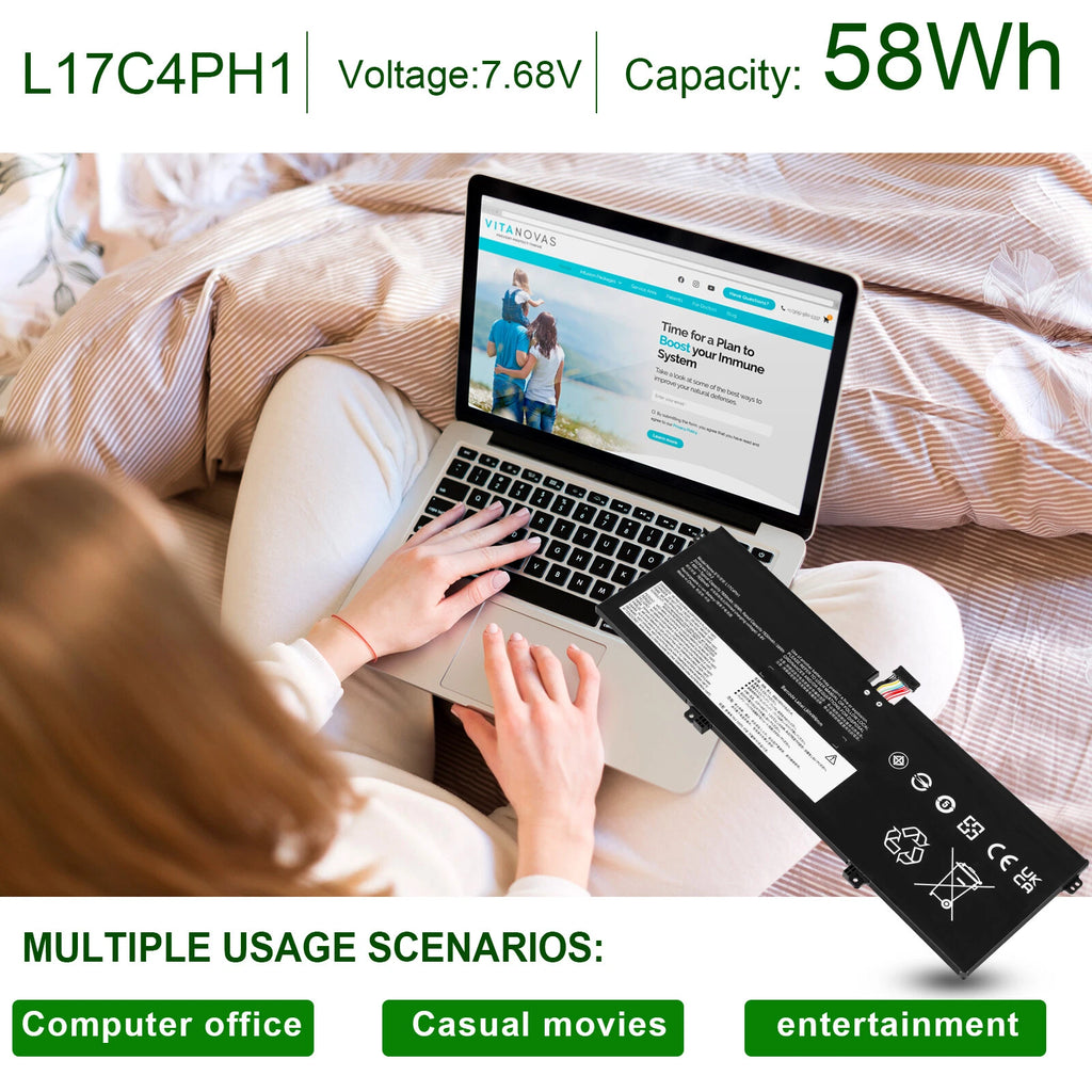 L17C4PH1 L17M4PH1 Battery for Lenovo Yoga 7 Pro Pro-13IKB C930 C930-13IKB 131KB