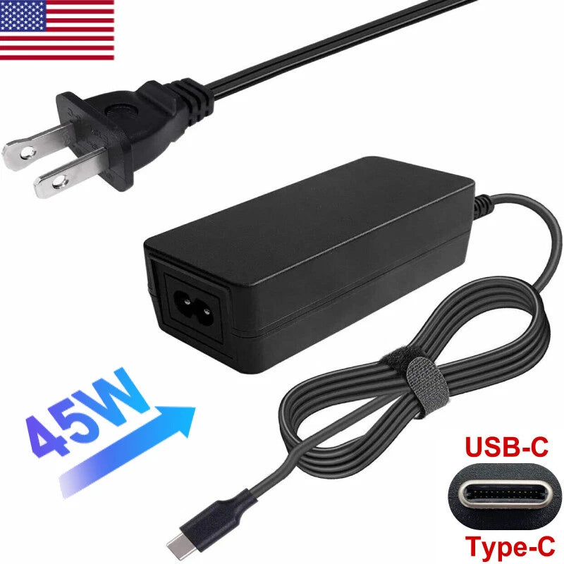 For Acer Chromebook 315 Charger Spin 311 Ac Adapter Power Cord 45W USB-C Type C