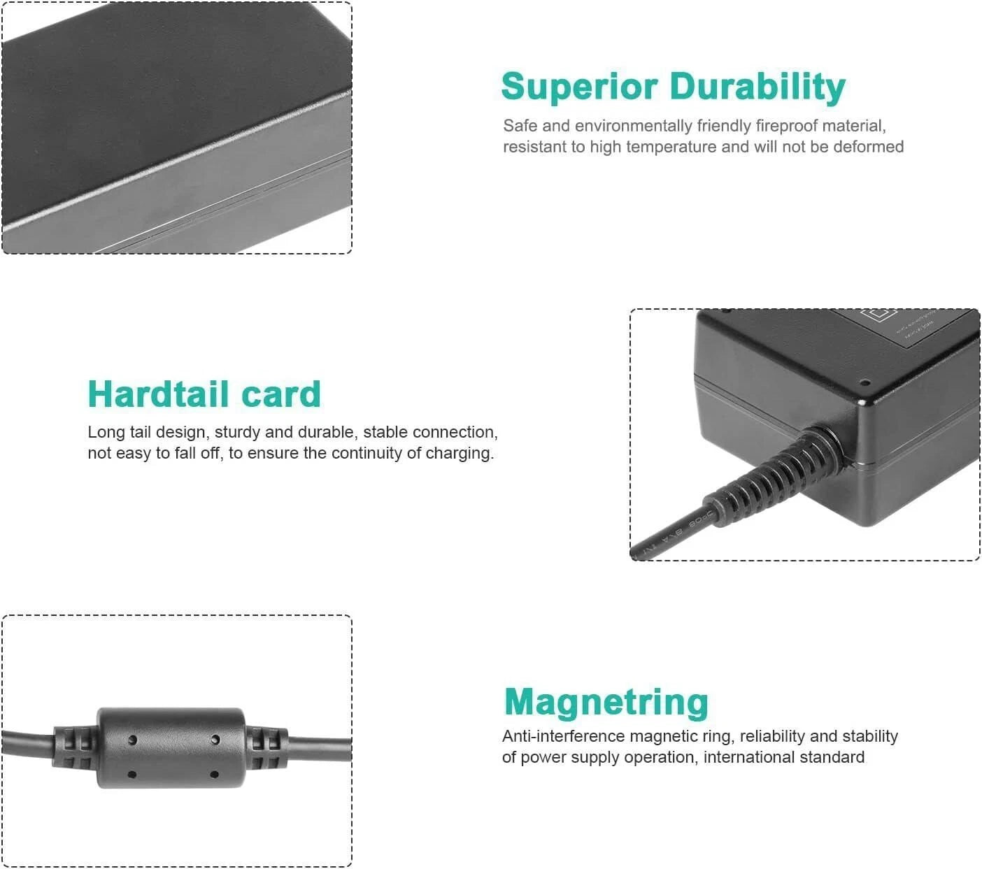 Mini PC Adapter Charger Compatible with Beelink GTR SER SEi Intel NUC Power Cord