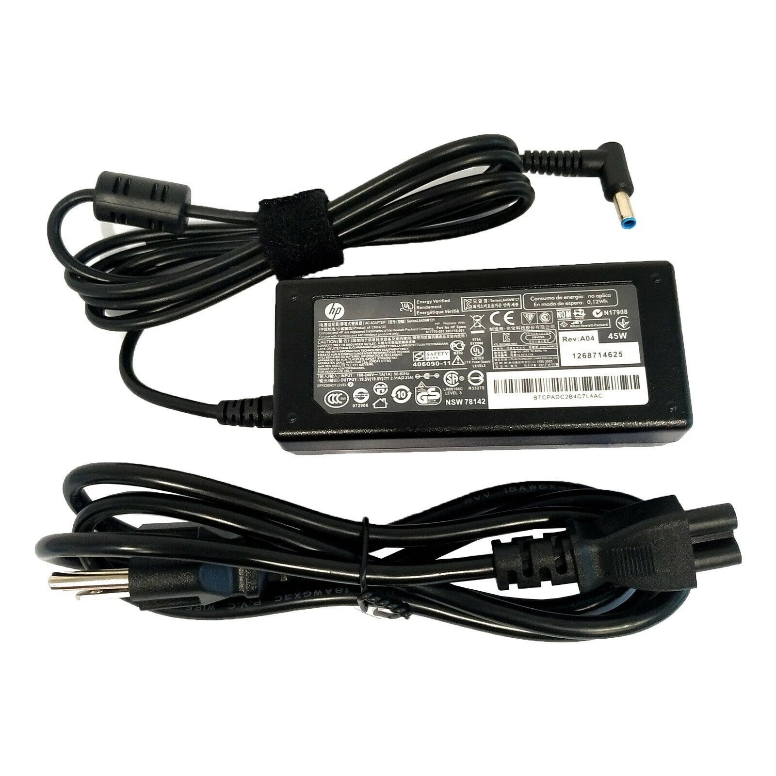 Genuine 45W HP Laptop Charger AC Power Adapter 740015-002 741727-001 19.5V 2.31A