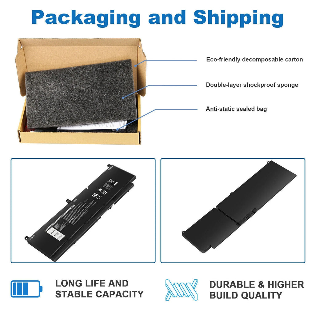 PKWVM Battery For Dell Precision 7750 7760 7550 7560 68ND3 0CR72X P93F 95Wh