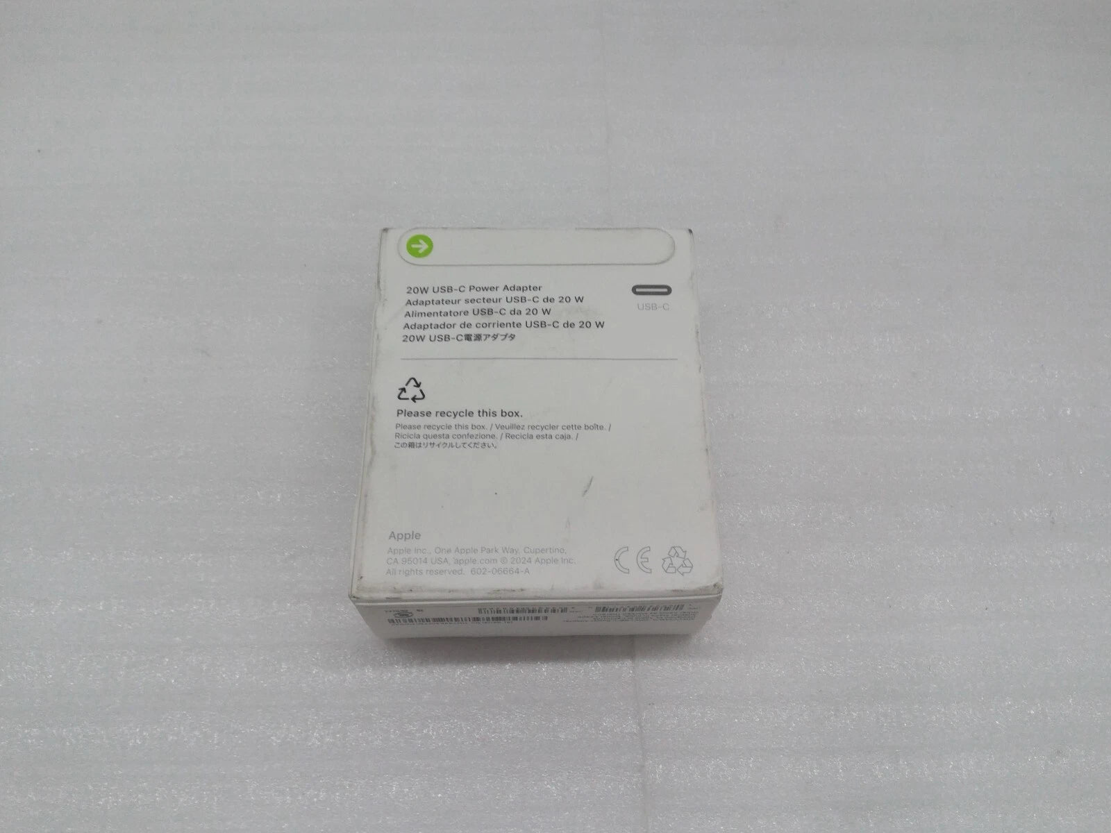 NEW Genuine Apple A2305 MHJA3AM/A 20W USB-C Power Adapter White Sealed