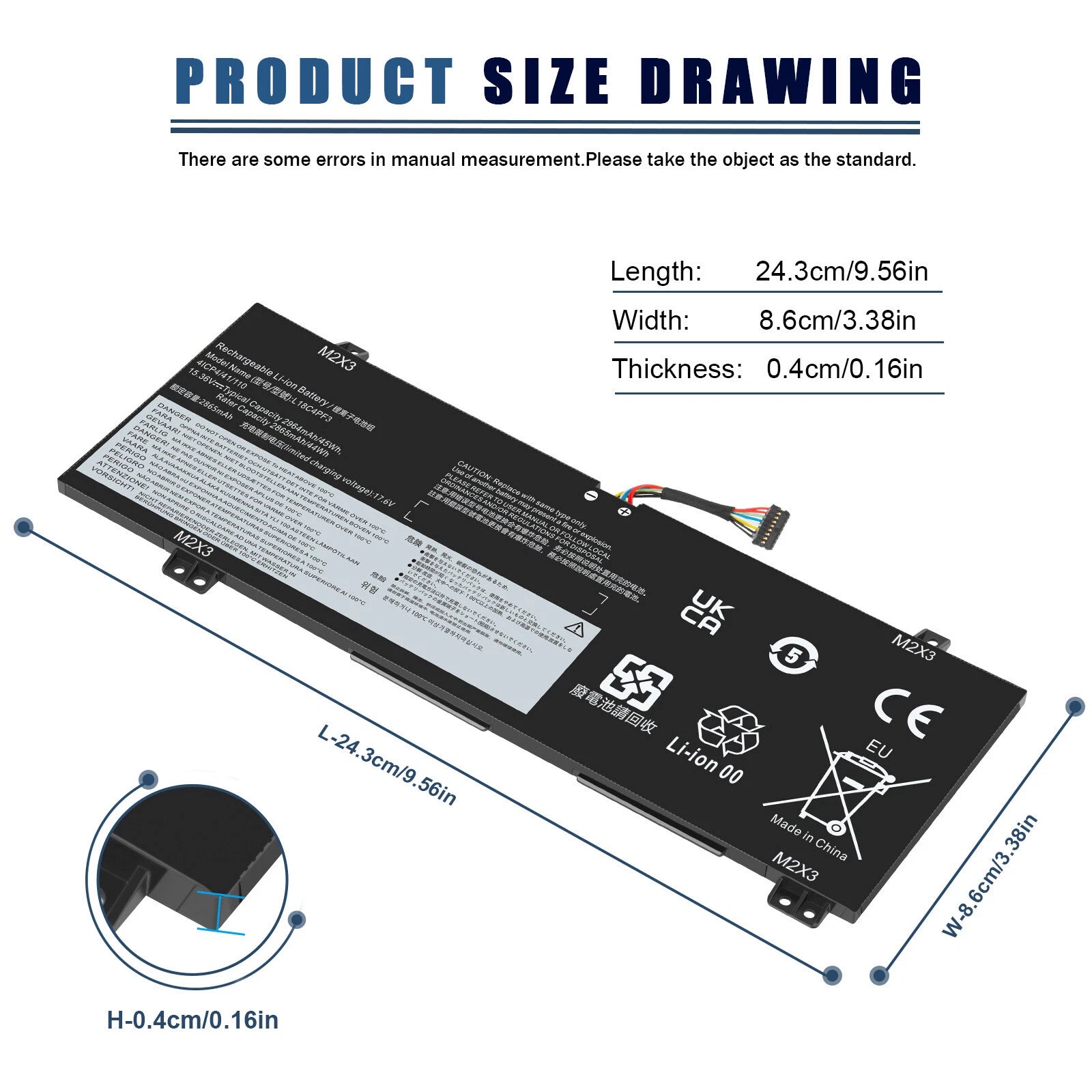 Replace L18C4PF3 L18M4PF3 Battery for Lenovo Ideapad C340-14IWL C340-14IML