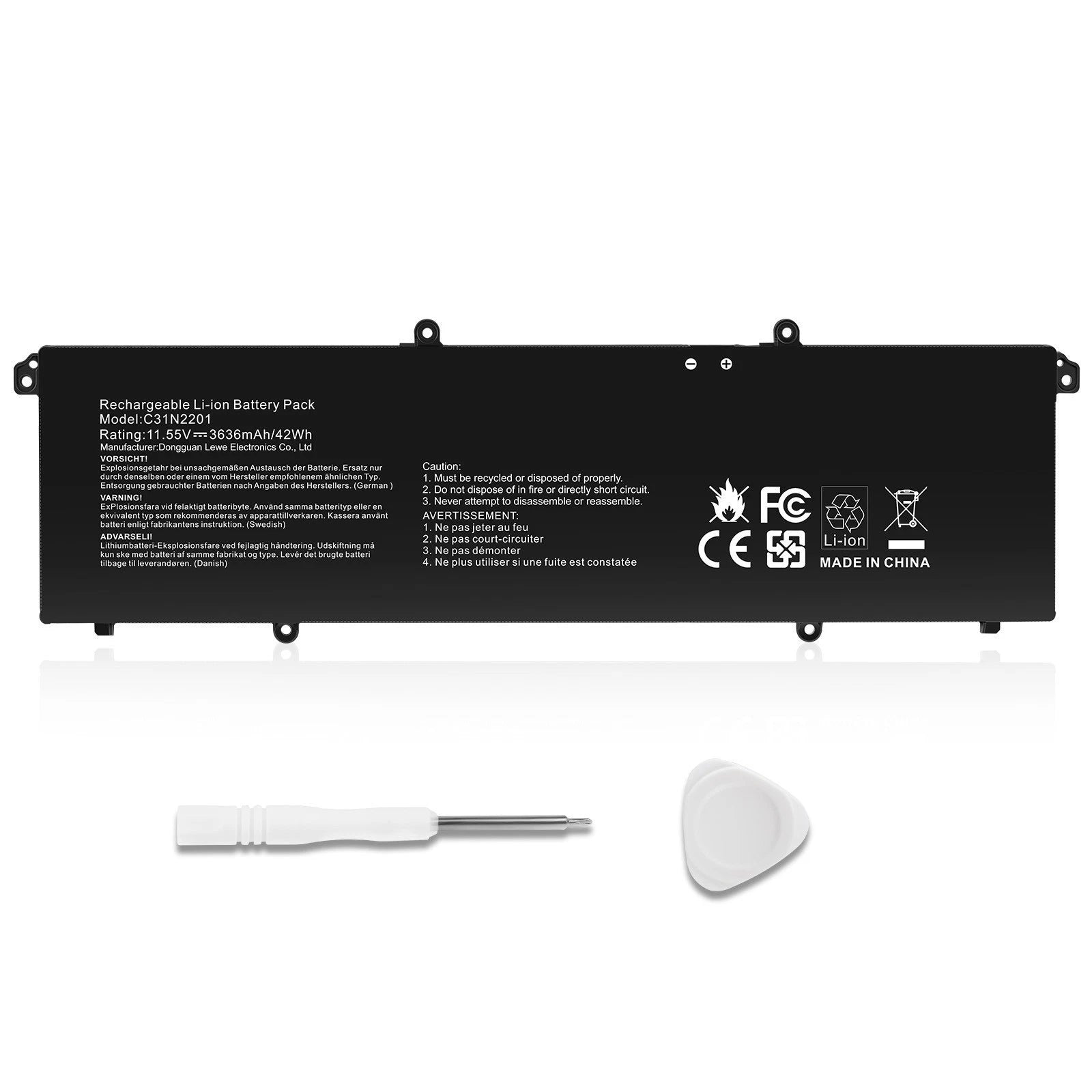 C31N2201 Battery For Asus Vivobook F1504ZA E1504FA E1504GA X1504ZA 11.55V-42Wh