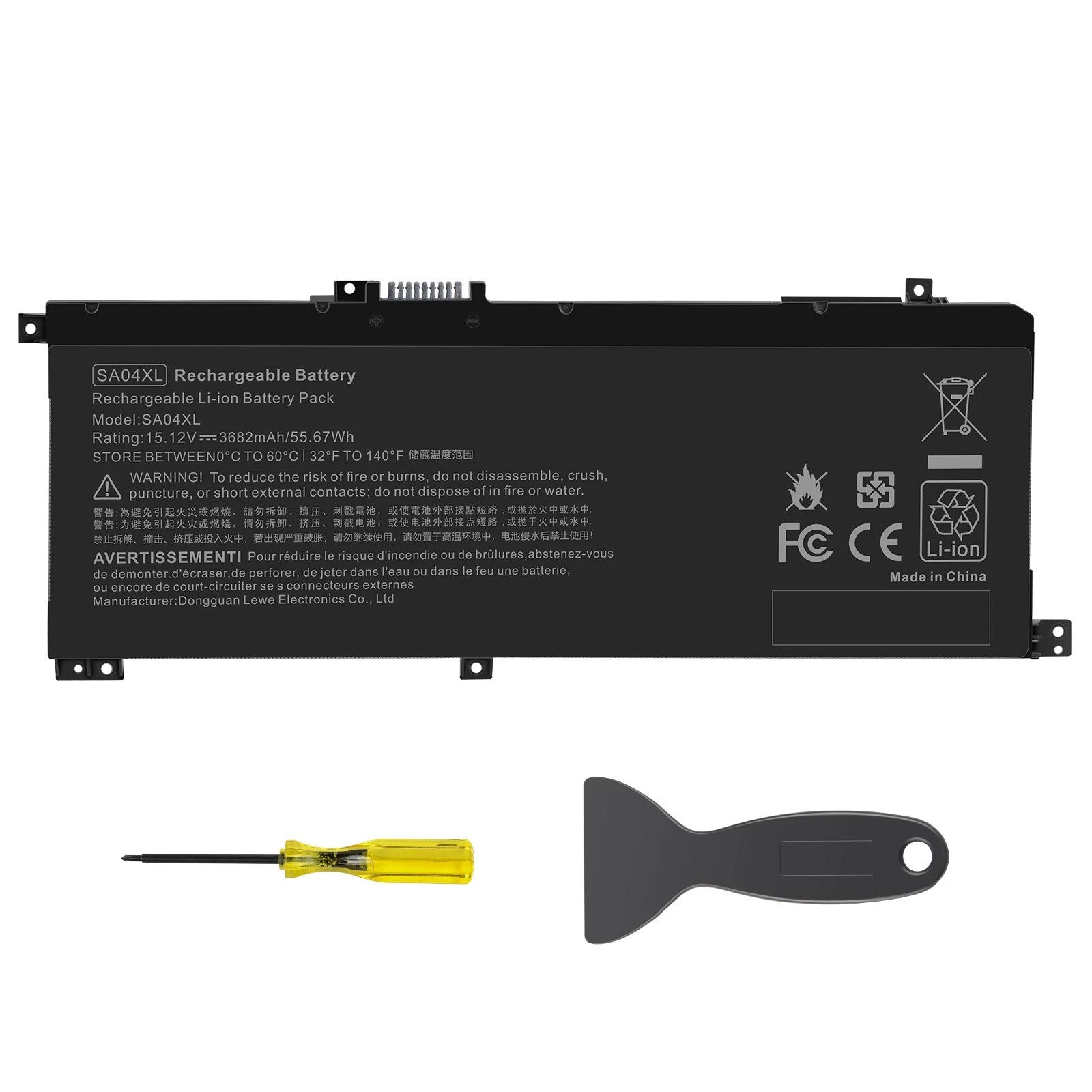 SA04XL Battery For HP X360 15-DR 15-DR0010TX 15T-DR000 L43267-005 15.12V 55.67Wh