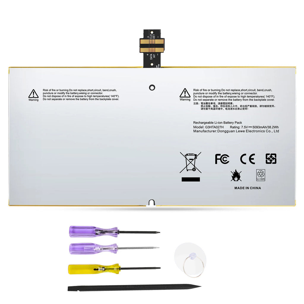 G3HTA027H DYNR01 Replacement Battery For Microsoft Surface Pro 4 1724 38.2Wh