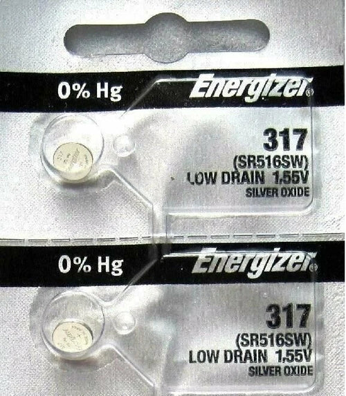 1 Energizer 317, SR516SW, SP317, V317, D317, 616, 280-58, SB-AR, S52, Battery