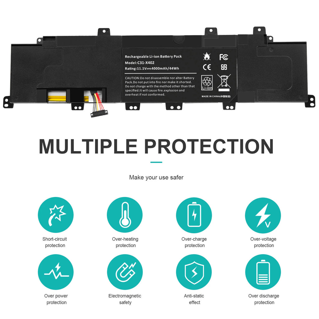 C31-X402 Battery for Asus VivoBook S300 S300C S300CA S300E S400 S400C S400E