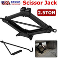 2.5 Ton Portable Scissor Jack Car Van Vehicles Stand Tire Wheel Lug Wrench Tool