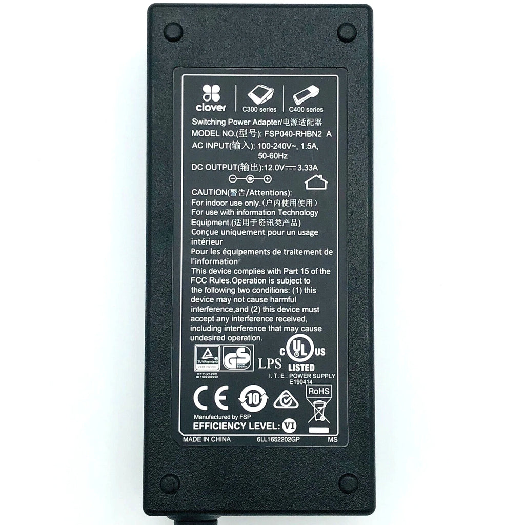New ORIGINAL Clover FSP040-RHBN2 12V 3.33A 40W Power Supply Adapter OEM Charger