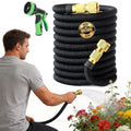 4X Stronger Deluxe Expandable Flexible Garden Water Hose +Nozzle 50FT & 100FT