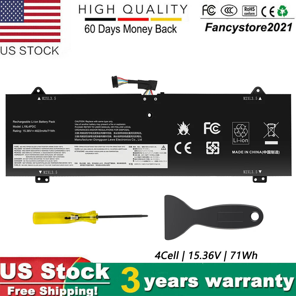 L19L4PDC L19C4PDC L19M4PDC Battery For Lenovo Ideapad Yoga 7i 7-14ITL5 7-14ARB7