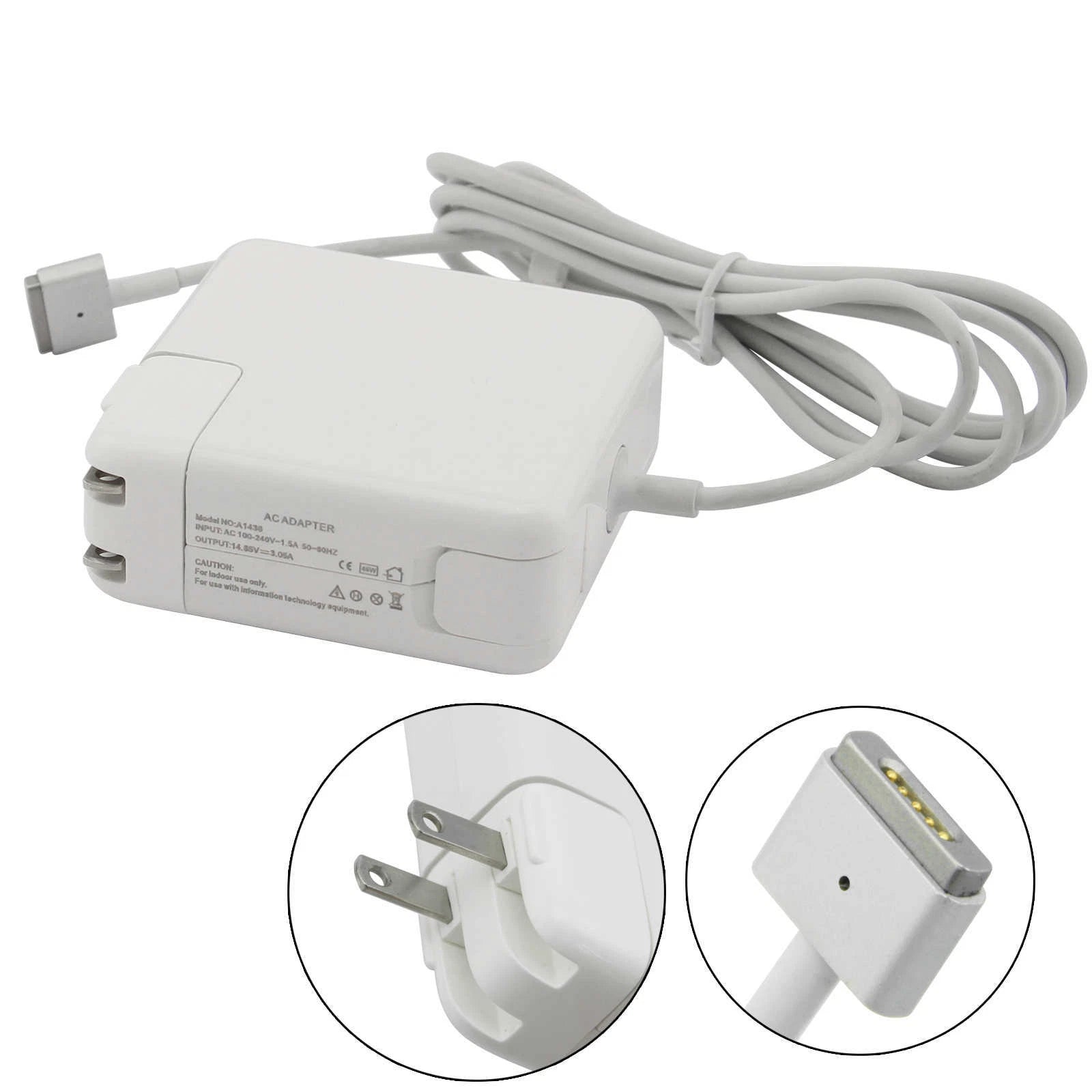 AC Power Charger Adapter For Apple MacBook Air/Pro 13" T-Tip A1502 A1435 A1465