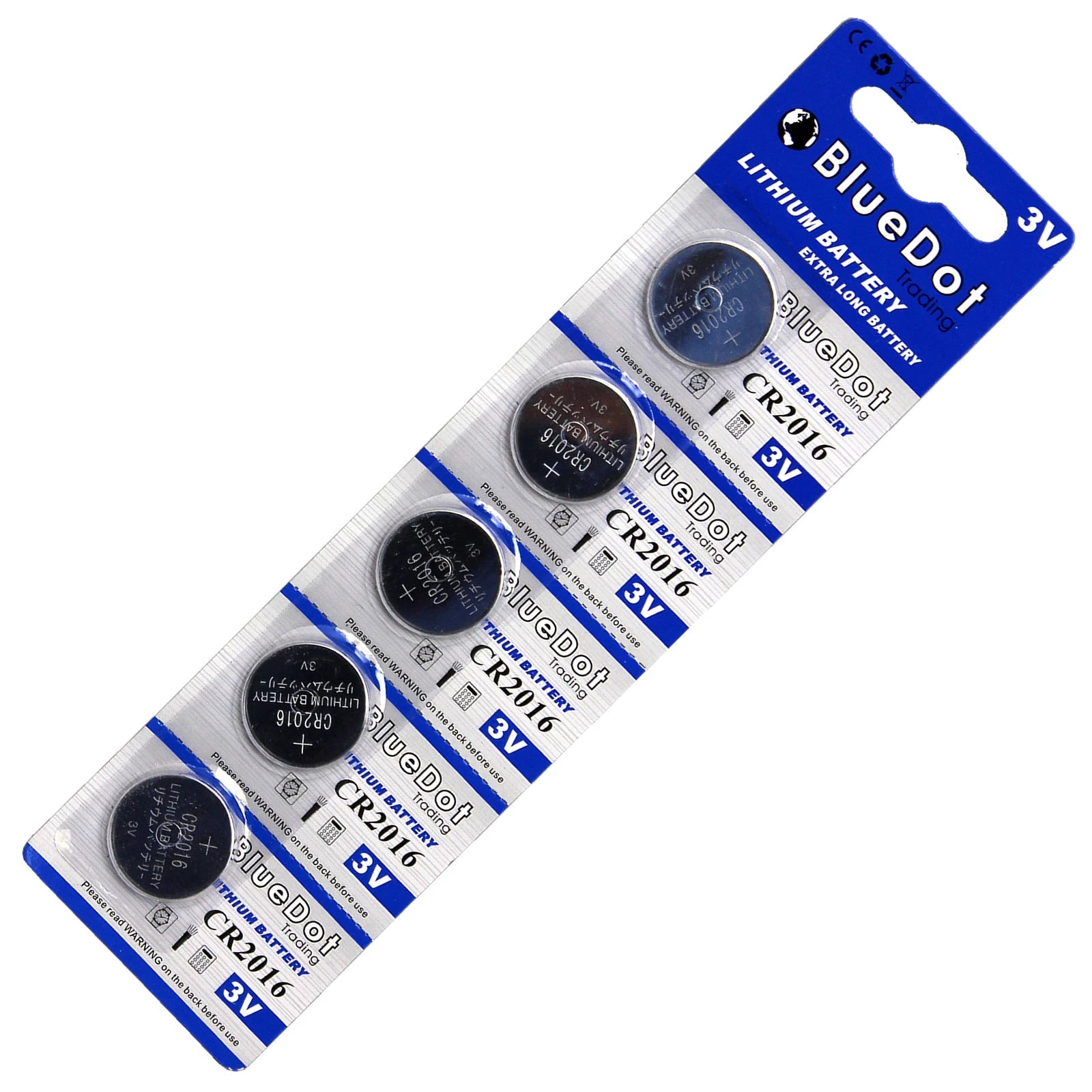 5 X CR2016 CR 2016 208-208 Lithium cell battery ~ USA Seller BlueDot Trading