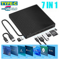NEW External DVD Optical Drive Type-C USB 3.0 CD Writer USB C DVD +/-RW Reader