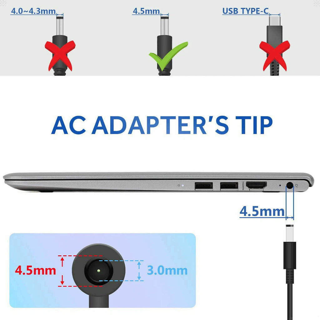 for DELL Inspiron 15-5567 5565 P66F 65W AC Power Adapter Laptop Charger +Cord