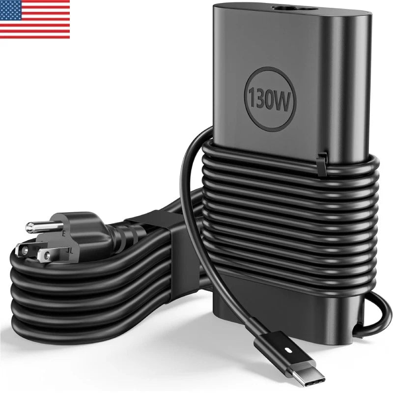 130W USB C Charger for Dell XPS 15 9500 9700 9575 T4V18 Laptop Adapter Type-C