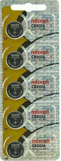 5 x Genuine Maxell CR2016 CR 20216 3V COIN LITHIUM BATTERY Made in Japan BR2016