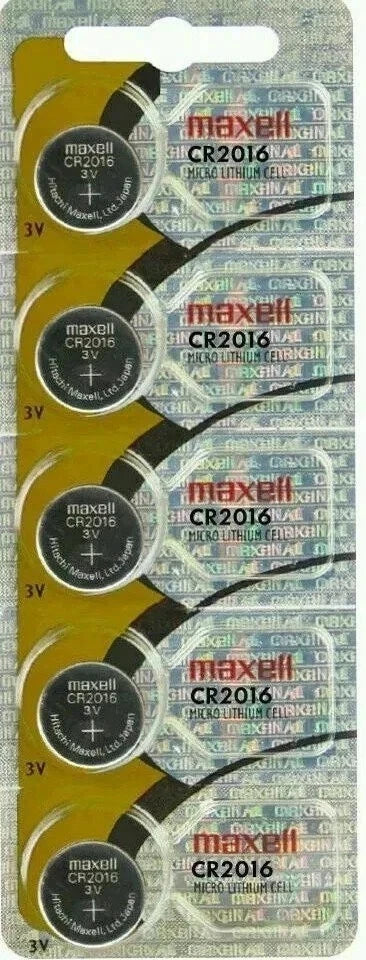 5 x Genuine Maxell CR2016 CR 20216 3V COIN LITHIUM BATTERY Made in Japan BR2016