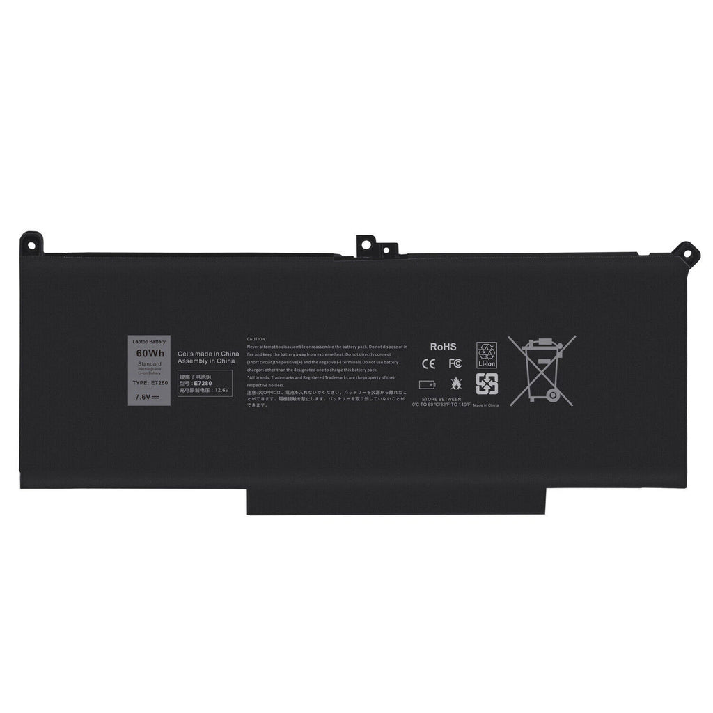 Battery For Dell Latitude 12 13 14 E7280 E7480 7000 7280 7480 7490 7380 7390 US
