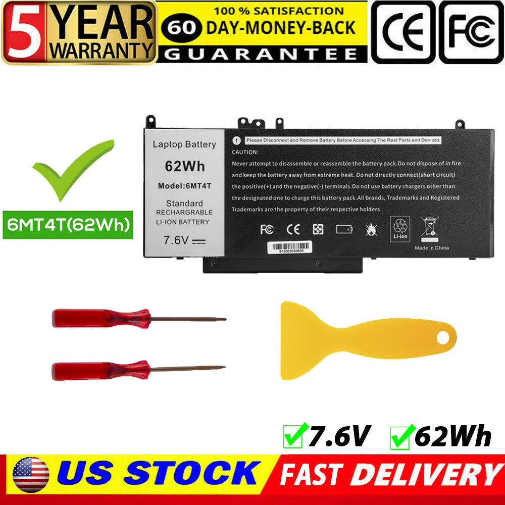 E5470 E5570 Battery for Dell Latitude Notebook 15.6" P/N:7V69Y TXF9M 79VRK 6MT4T