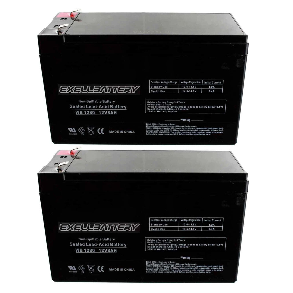 Two 12V 8Ah APC Back-UPS ES 650 UPS Battery : Compatible With UPG *PING*