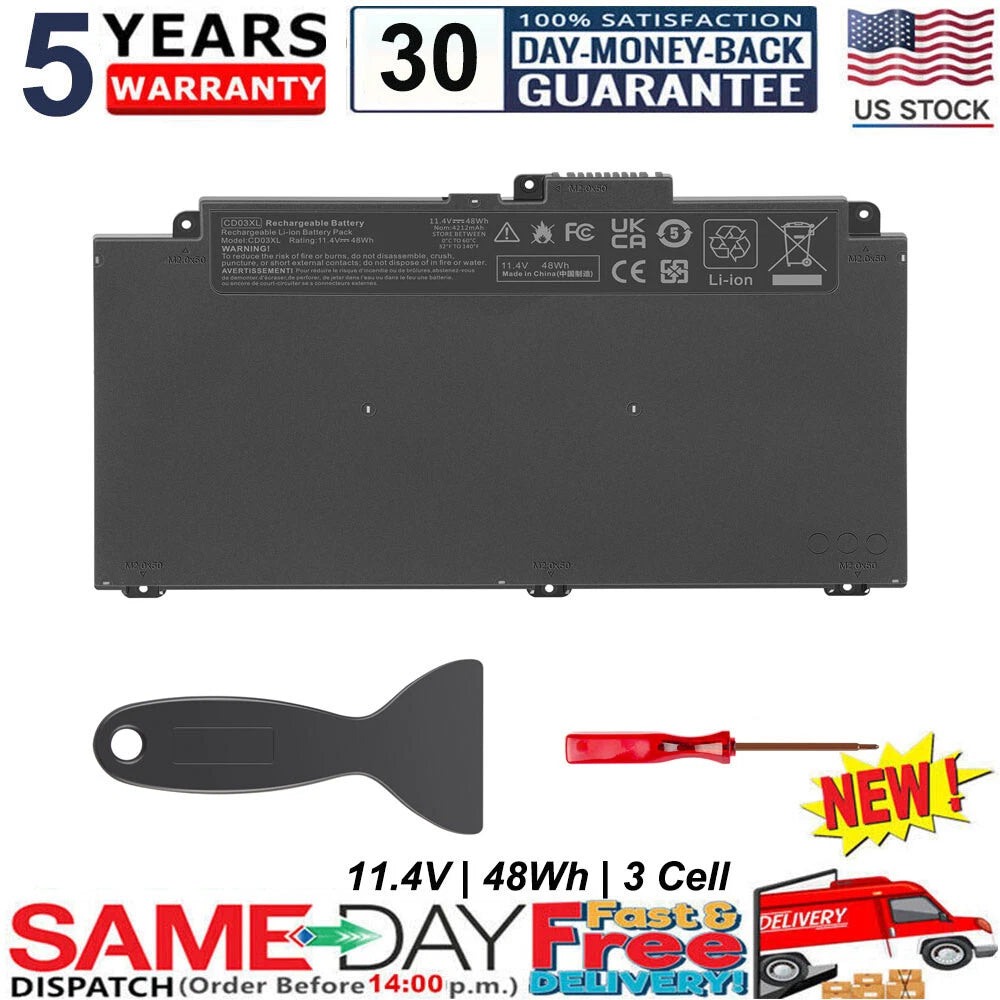 LOT CD03 CD03XL Battery for HP ProBook 640 645 650 G4 G5,650 G7 11.4V HSTNN-UB7K
